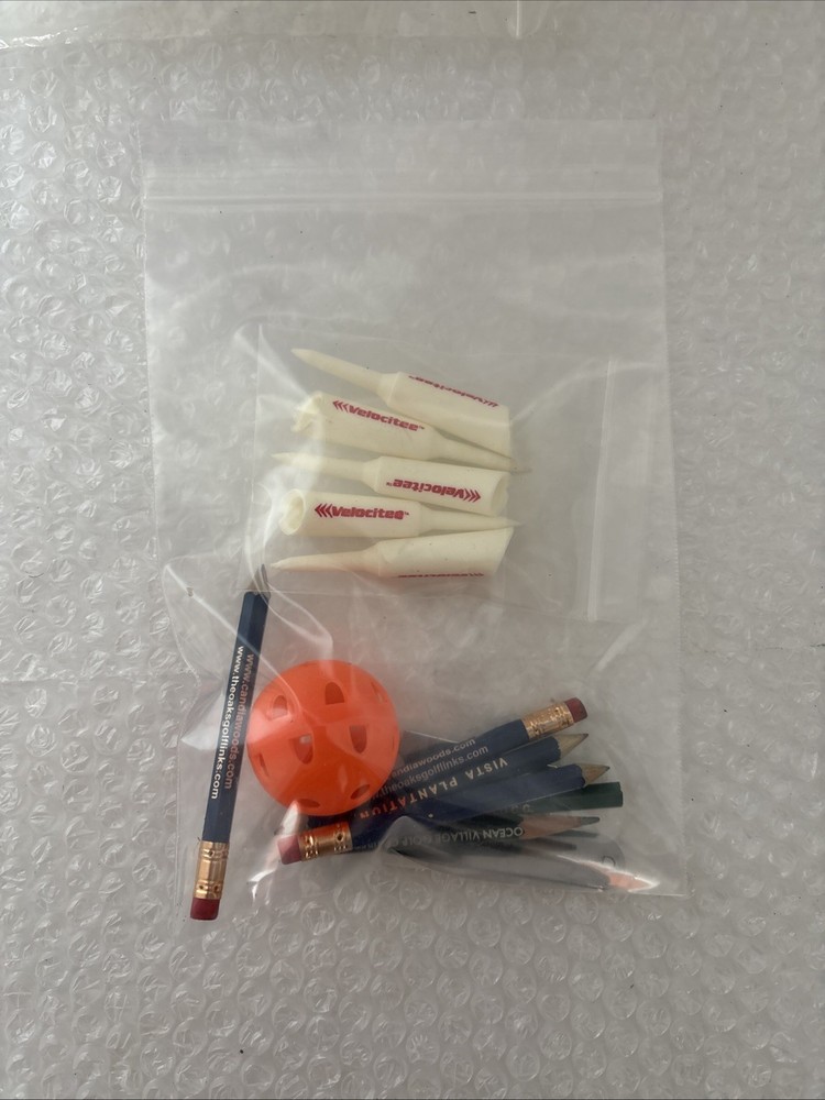 Golf Accessory Bundle Lot – Mixed Balls, Tees, And More