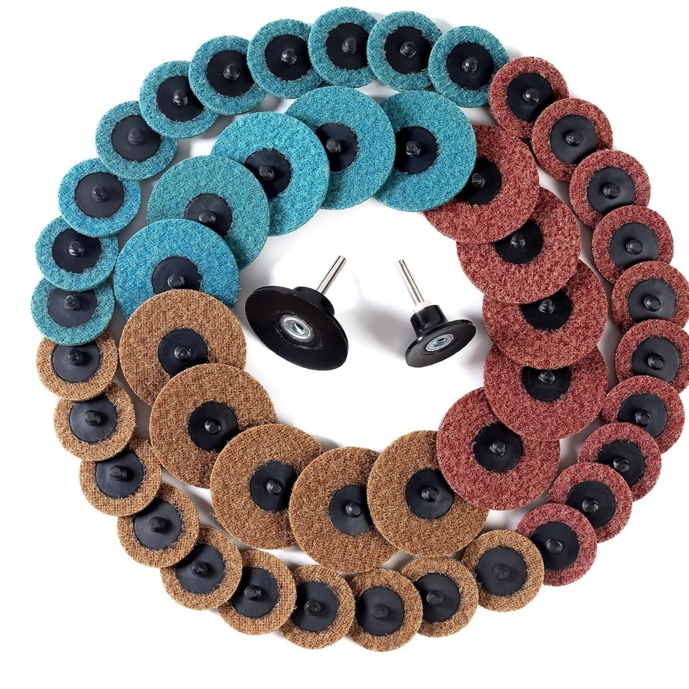 47Pcs 2"/3" Nylon Surface Conditioning Discs for Grinding, Polishing & Deburring