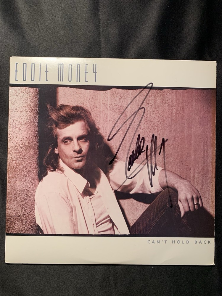 eddie money signed Vinyl Record Lp Auto