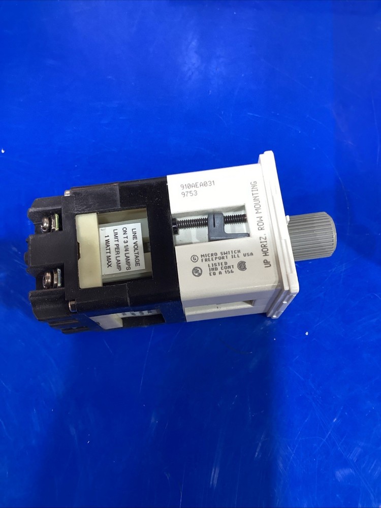 Honeywell 910AEA031 Micro Switch Rotary Switch Operator 1 Watt Max 