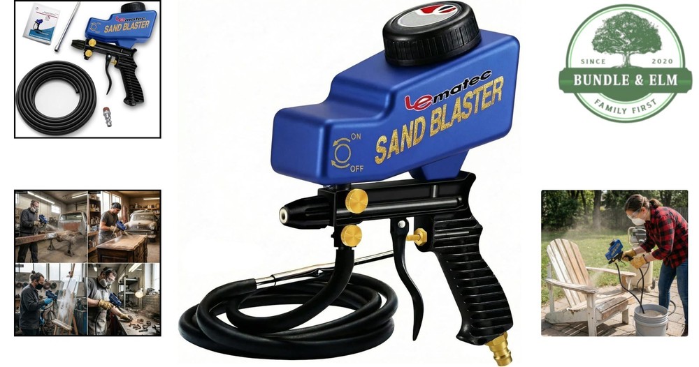 High-Performance Sandblaster for Air Compressors - Ideal for Rust & Surface Prep
