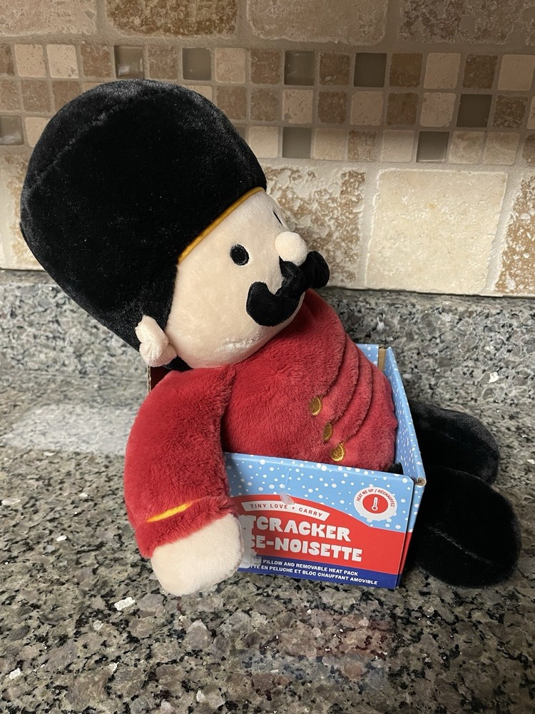 Plush Nutcracker Pillow With Removable Heat Pack. 12In Super Soft.