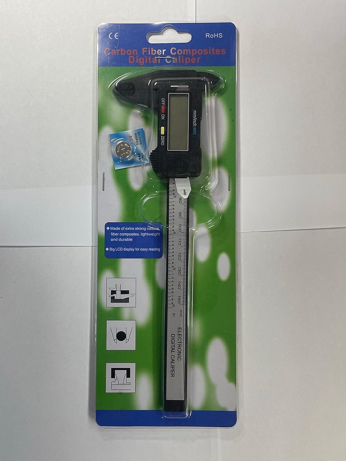 6" 150mm Digital Caliper Micrometer LCD Gauge Vernier Electronic Measuring Tool