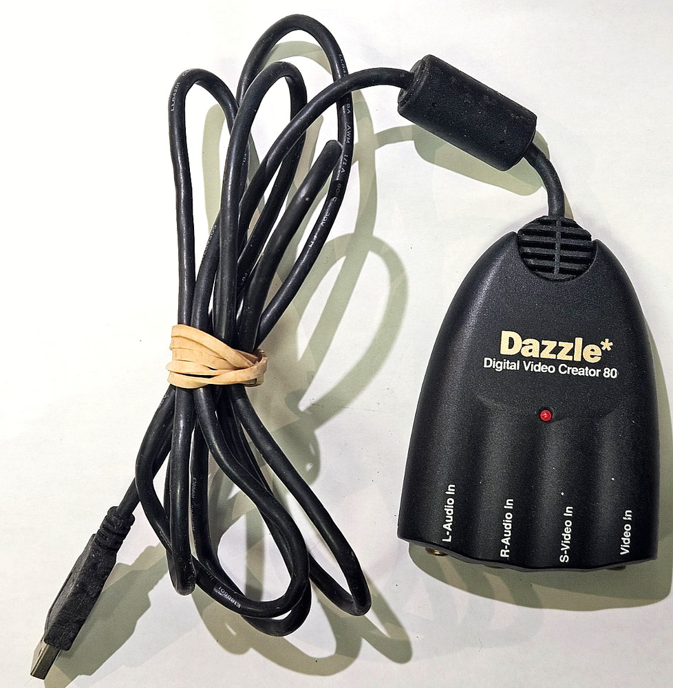 Dazzle Digital Video Creator 80 USB Capture Device RCA S-Video Untested
