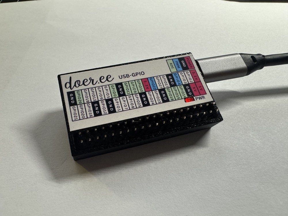 Doer USB GPIO Board - Hardware brings GPIO capabilities to your PC Mac or Linux