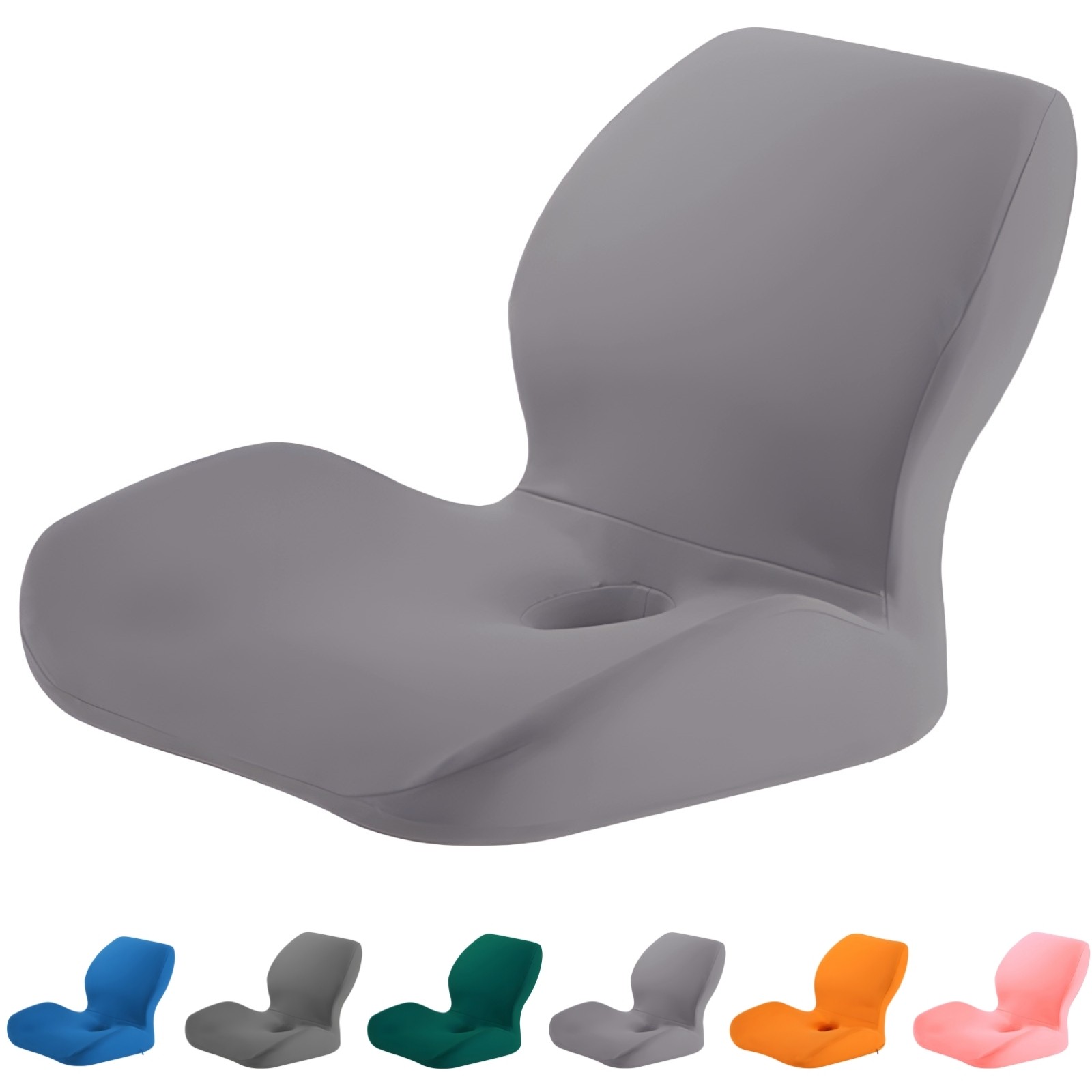 Memory Foam Back & Seat Cushion Ergonomic Orthopedic Cushion with Lumbar Support