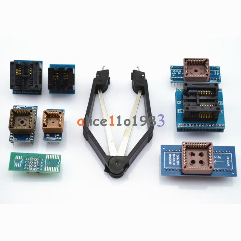 8 Programmer Adapters Sockets Kit for TL866II Plus with IC Extractor