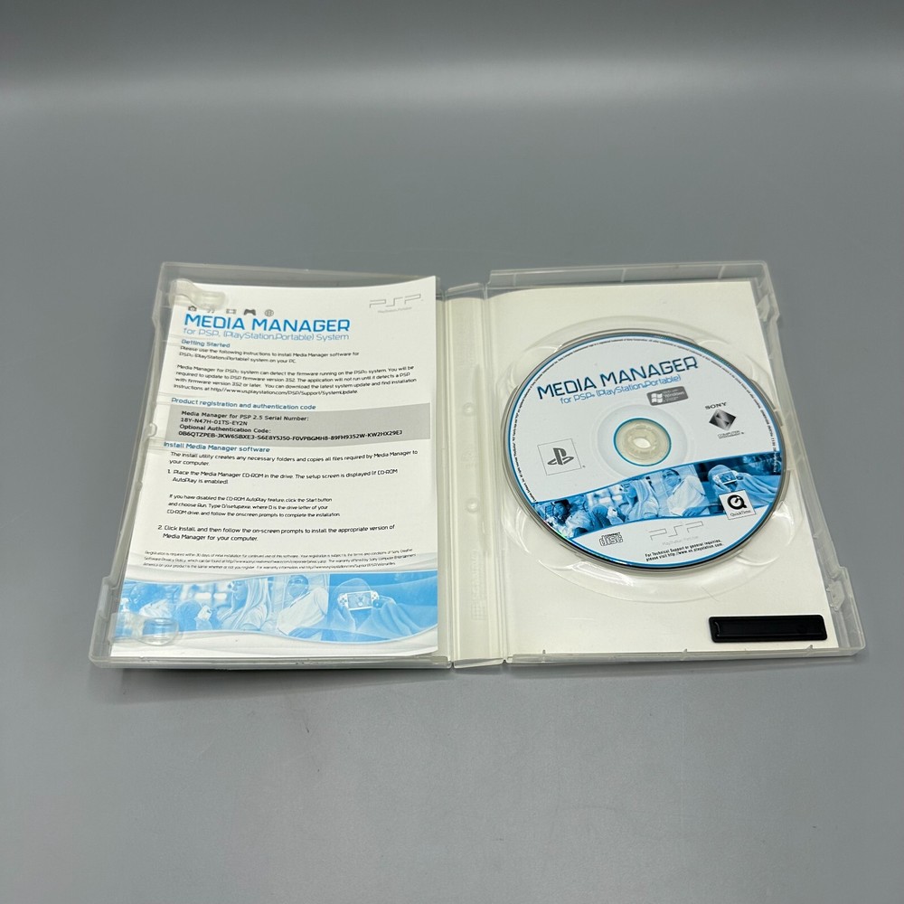 Sony Playstation PSP Media Manager For Windows No Cable