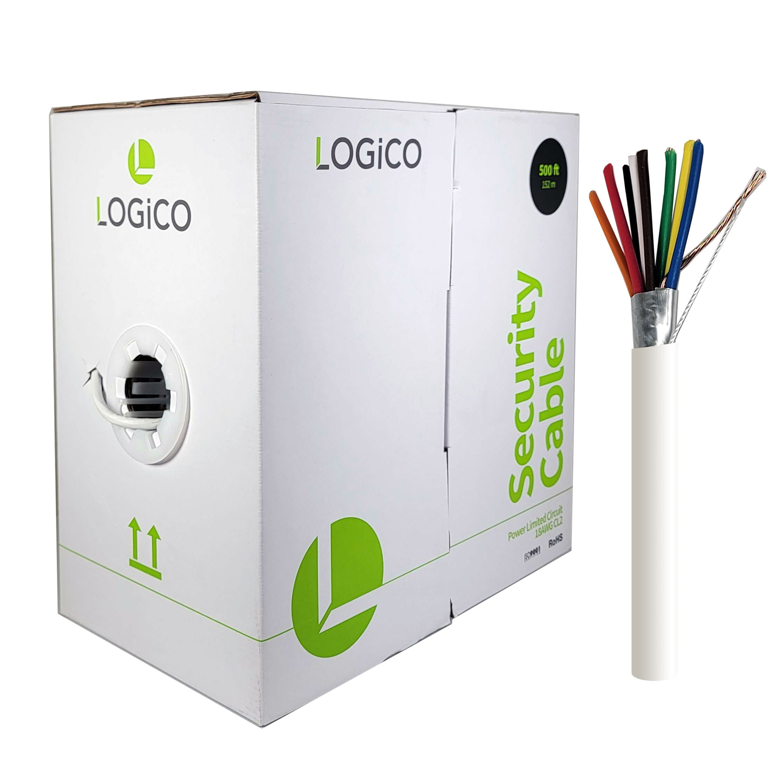 Security Alarm Cable 18/8 Stranded Shielded Access Control Intercom Speaker Wire