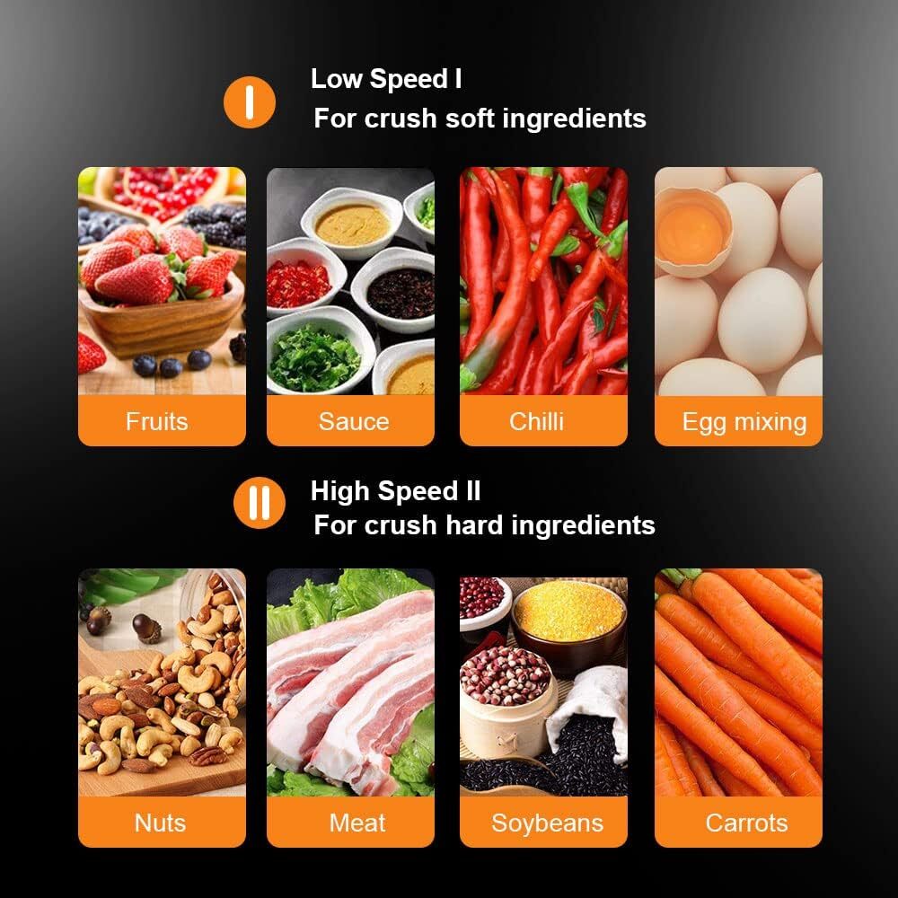 300W Electric Food Vege Chopper Food Processor Kitchen Meat Grinder Chopper 3L