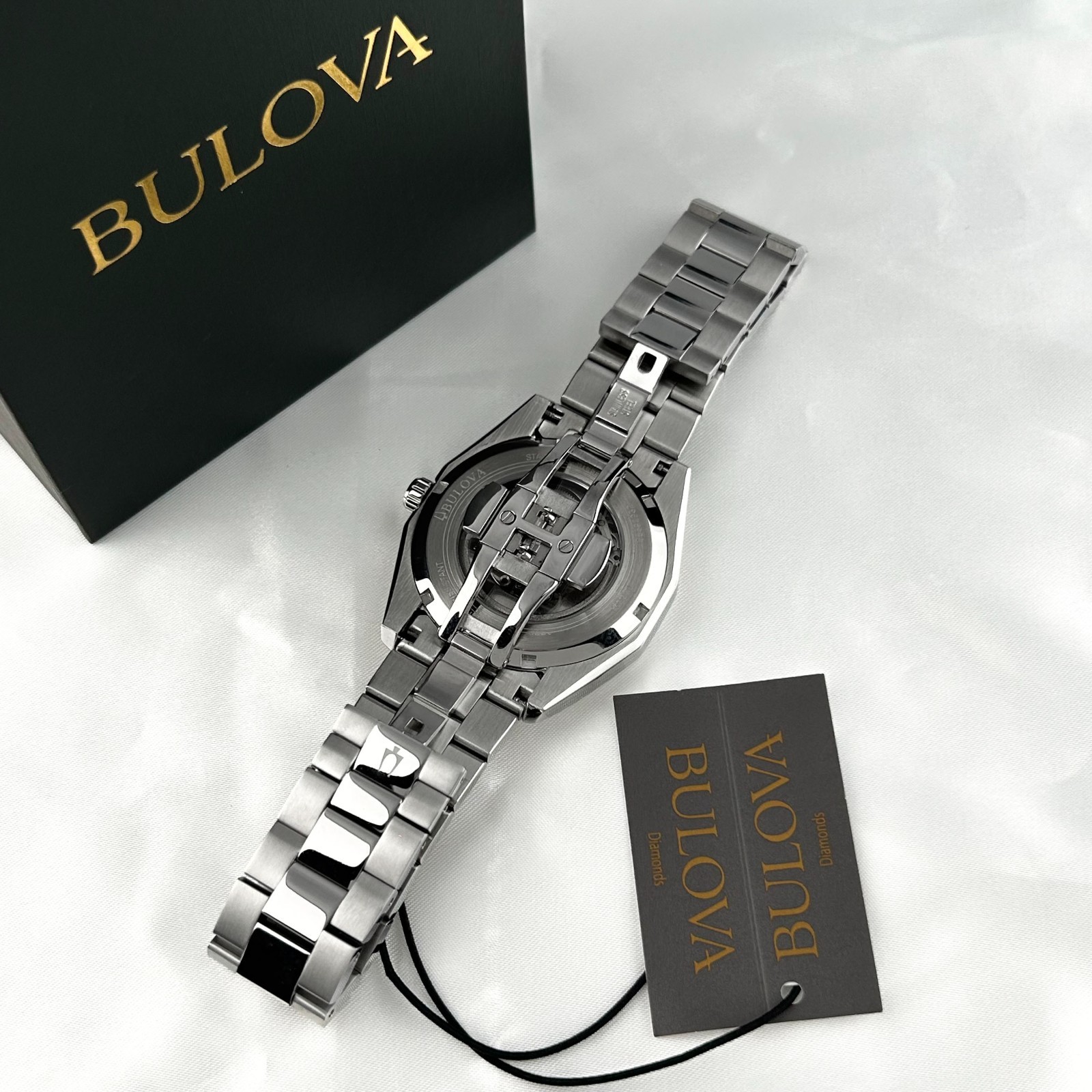 New w/box/Bulova Classic Surveyor 96A270 black Dial Men's Automatic Watch 42mm