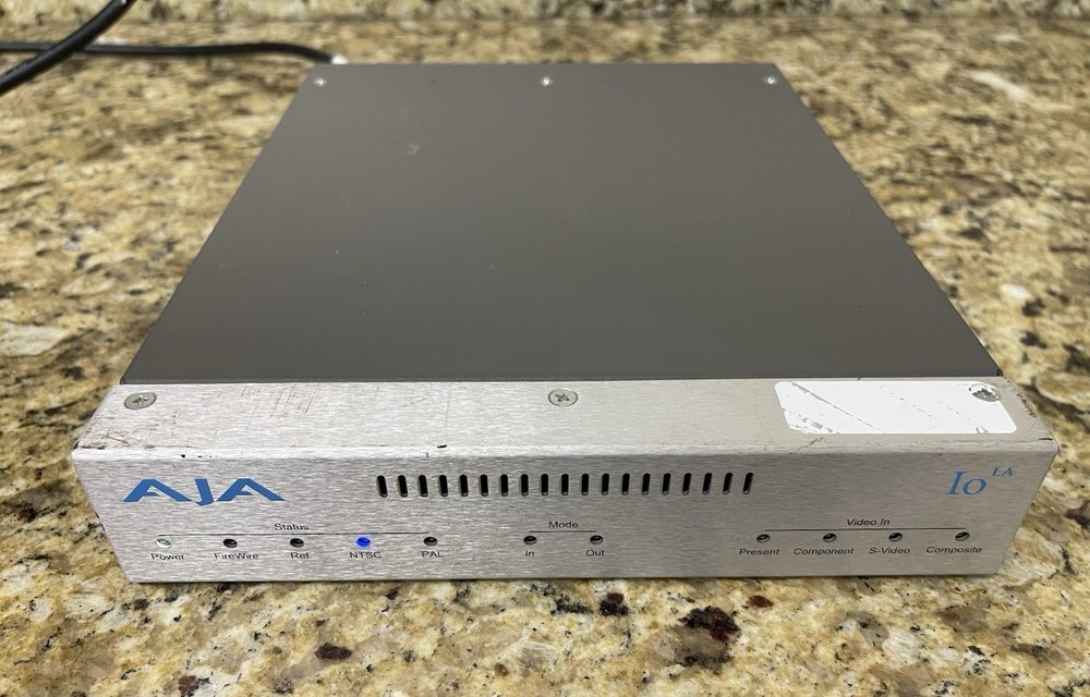 AJA Io LA External Video Capture Device 10-bit Analog Uncompressed Breakout Box