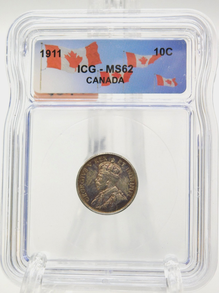 1911 CANADA TEN CENT ICG MS62 (BT1186)