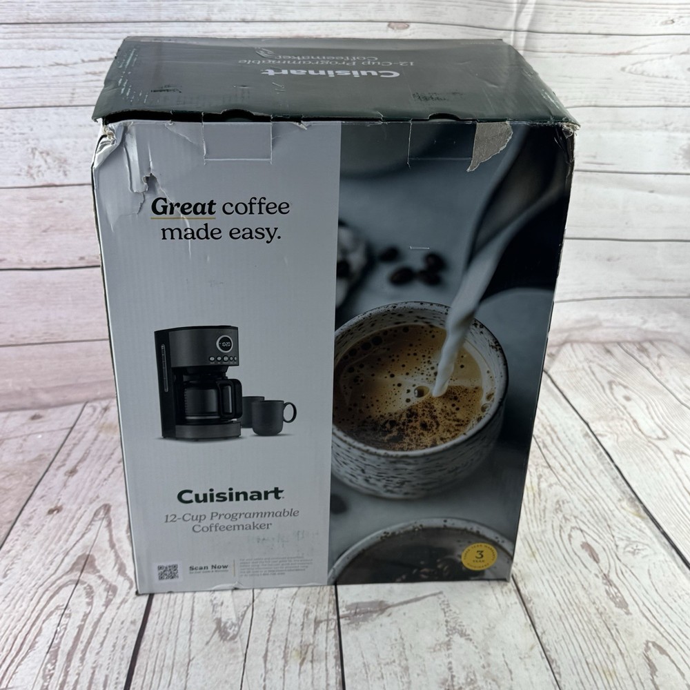 Cuisinart Brew Central 12 Cup Programmable Coffee Maker Black Stainless Steel
