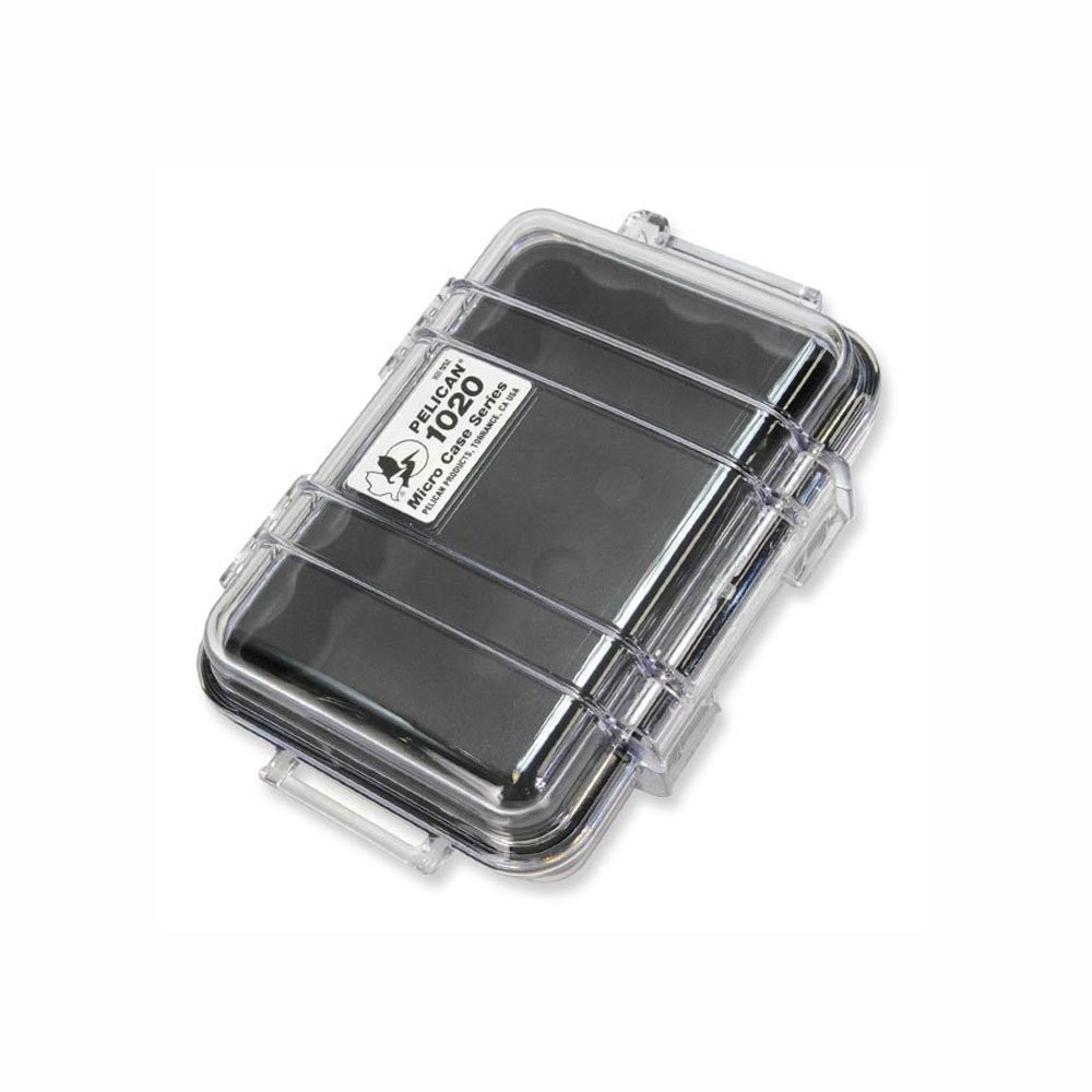 Pelican 1020 Micro Case (Black/Clear)