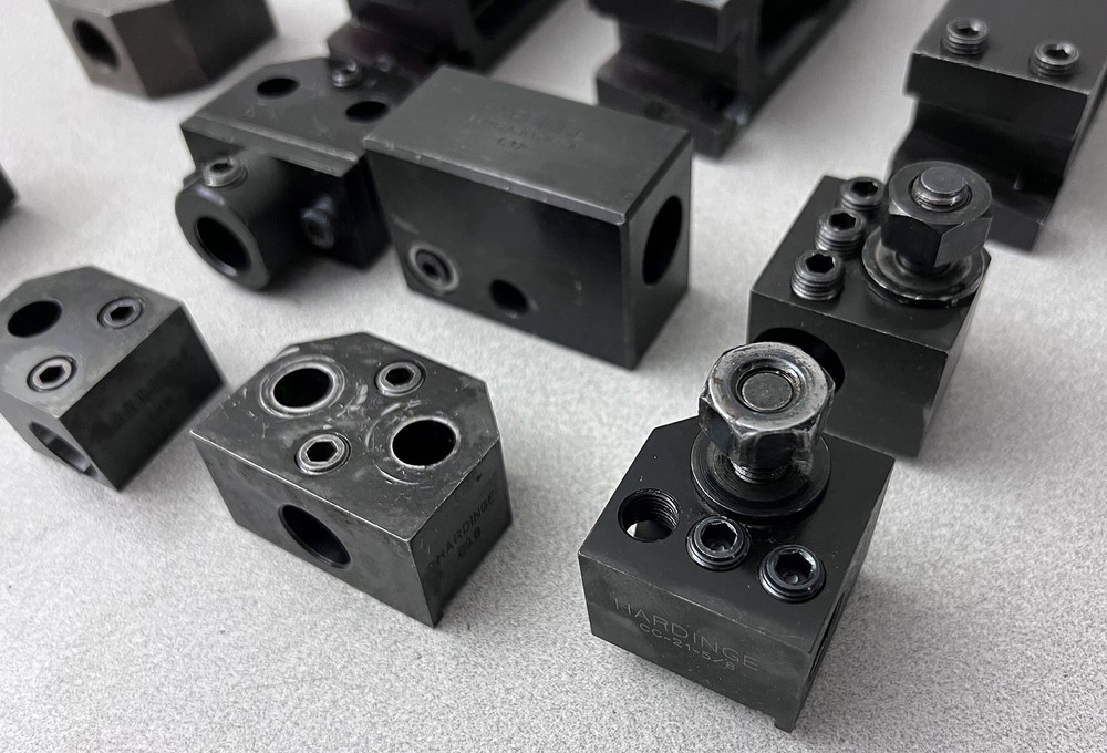 COOL! LARGE LOT OF HARDINGE SECOND OP TOOLING