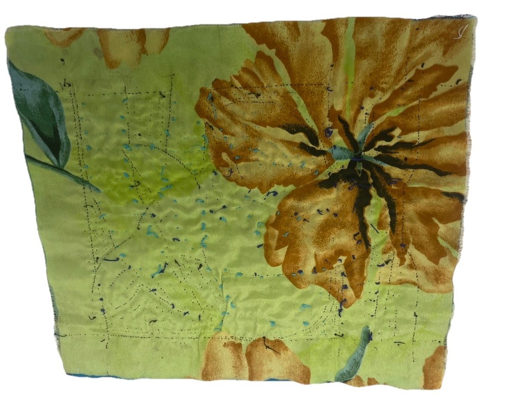 Handmade Kuna Mola Textile Panel – Blue Fish Design Panama