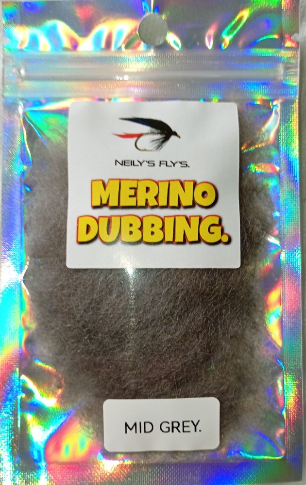 MERINO DUBBING Mid Grey.