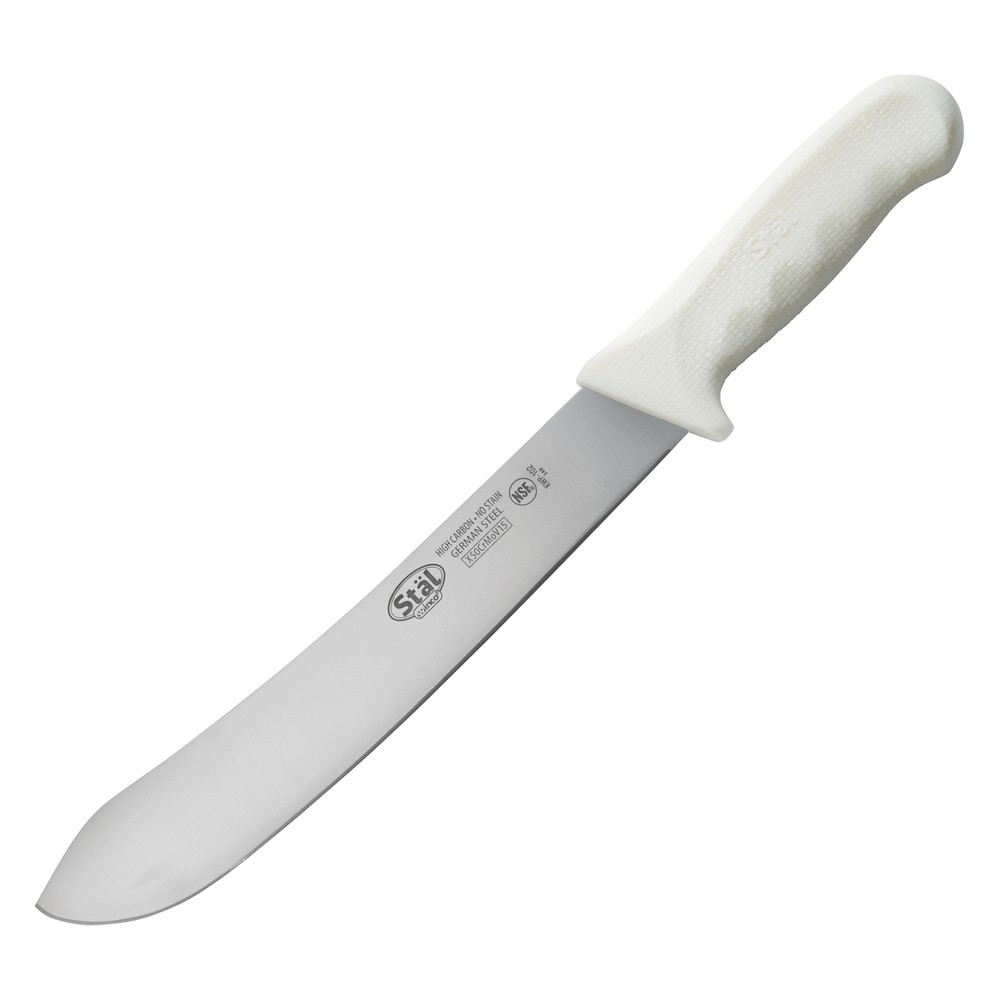10" Butcher Knife, White PP Hdl (6 Each)