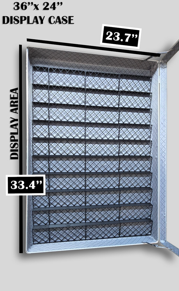 Display Case Card Riser Stands-36x24 Vertical/Horizontal Cases/30-45 Risers