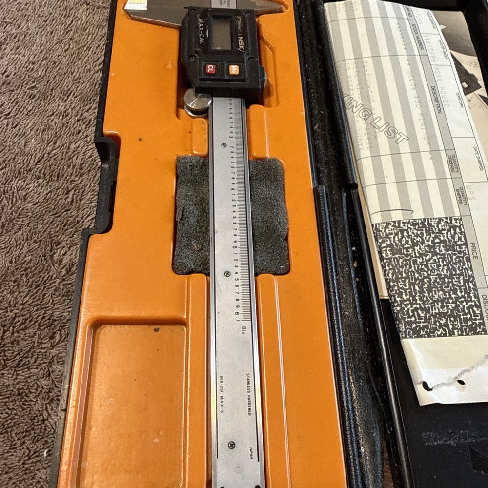 Fowler & NSK Max-Cal Electronic Digital Caliper with Case