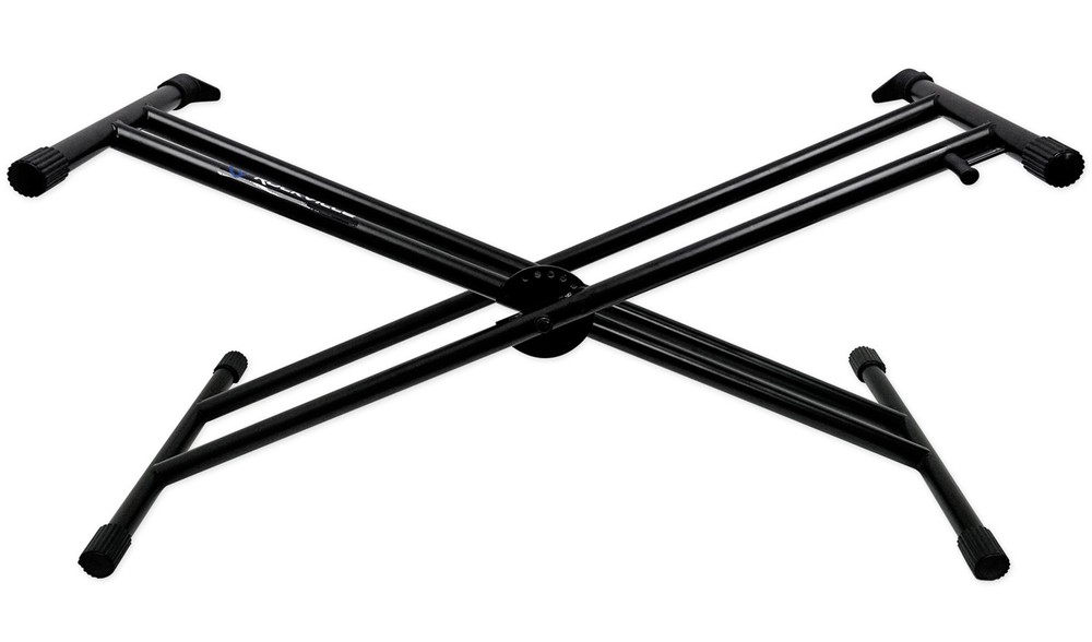 Rockville Double X Braced Keyboard Stand+Push Button Lock For M-Audio Code 61