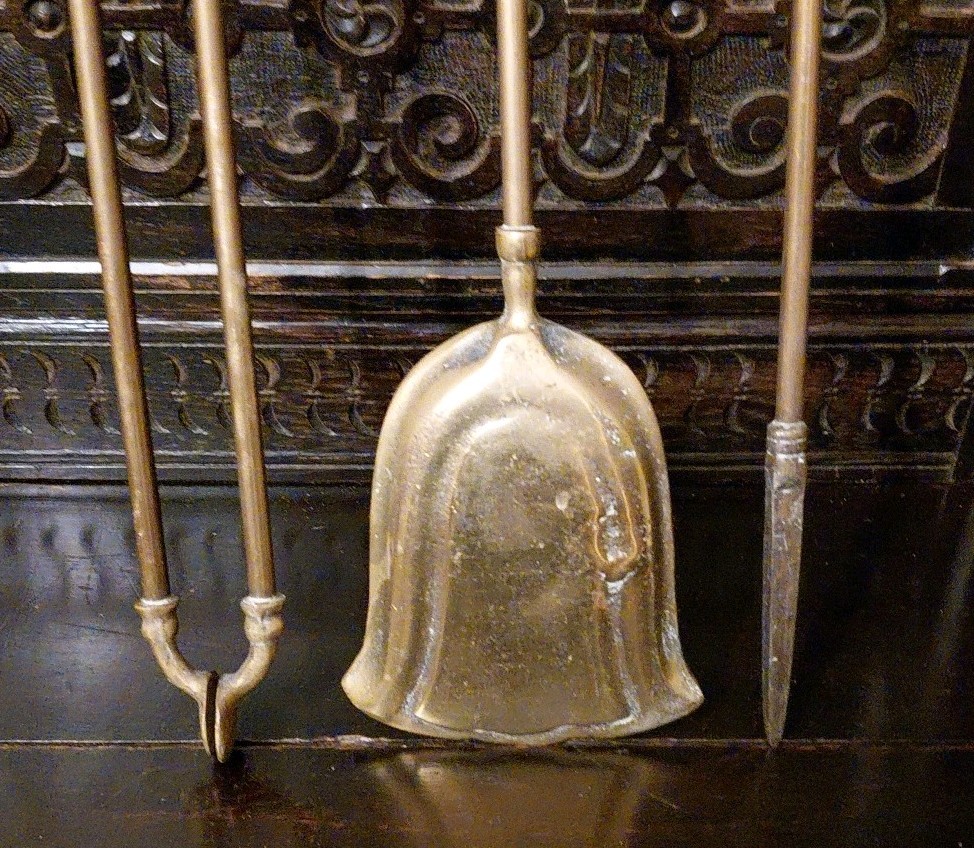 Georgian Solid Brass Fire Irons 28 Inches Length