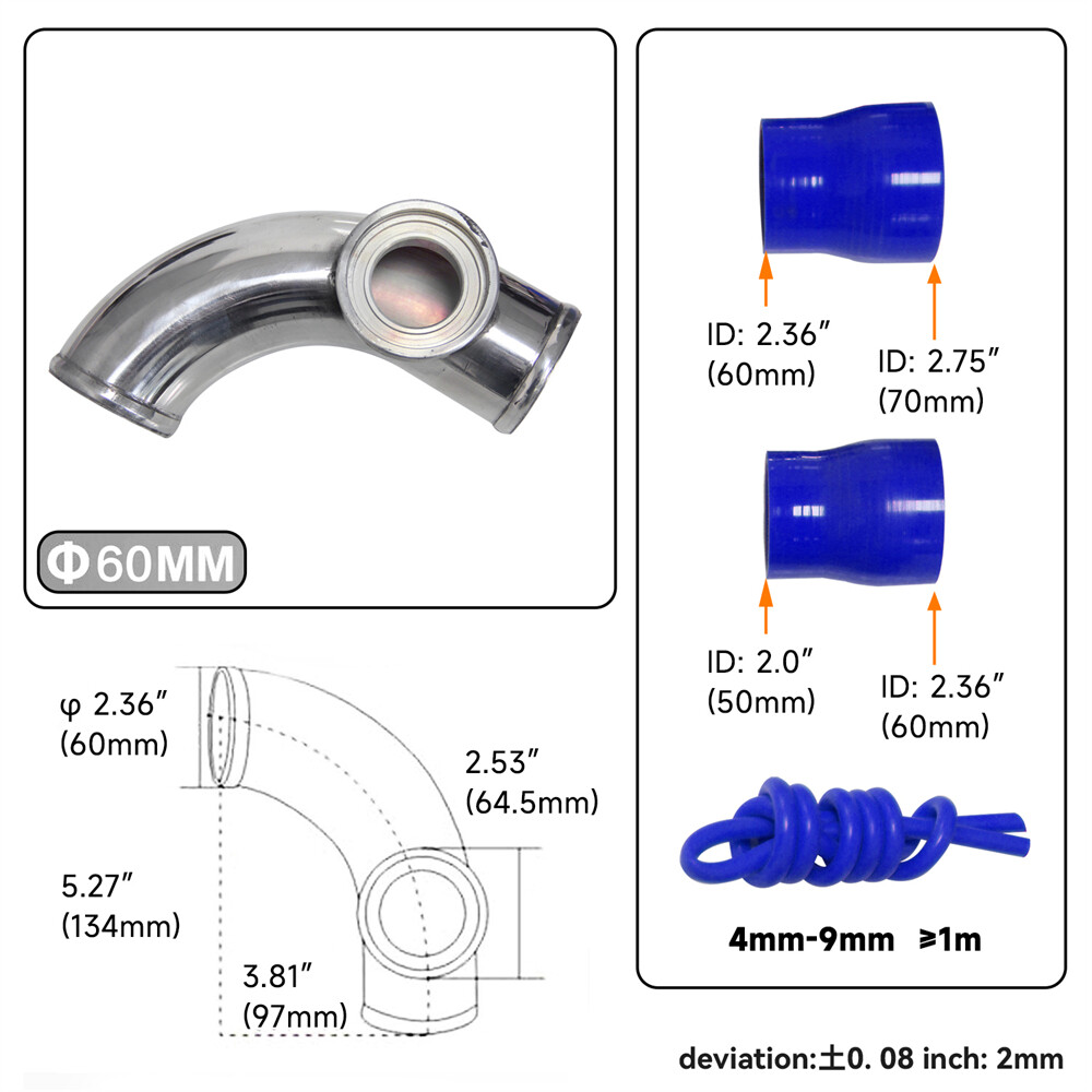 SQV Blow Off Valve BOV IV 4 Kit Turbo Pipe Kit For Hyundai Genesis Coupe 2.0T BL