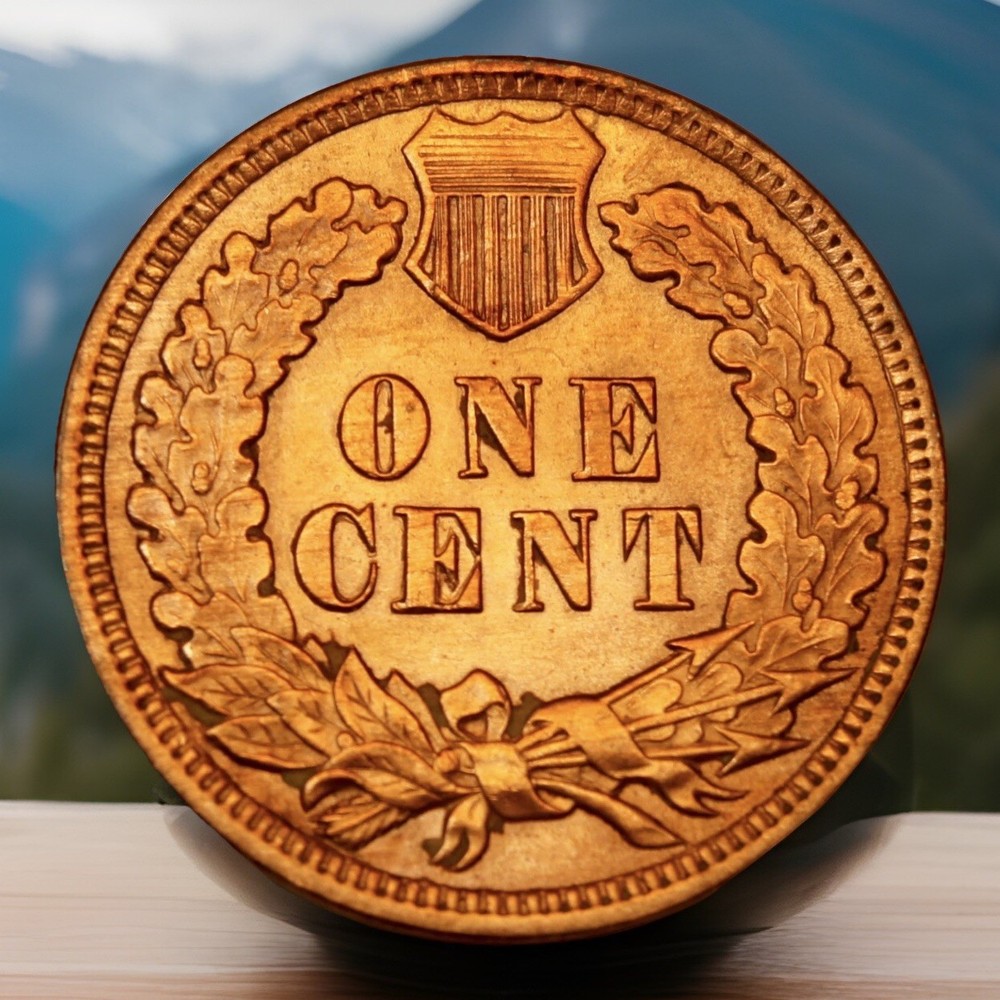 1906 indian head penny cent RD UNC MS++++