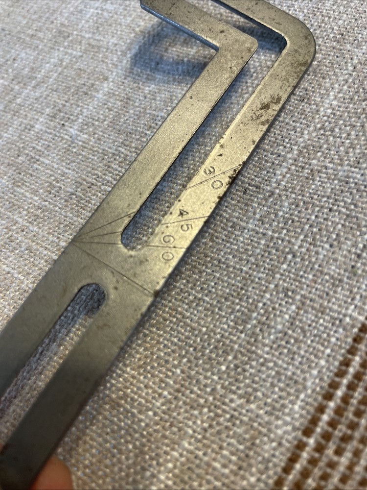 Vintage Bevel Ruler Part, Make Unknown Unmarked