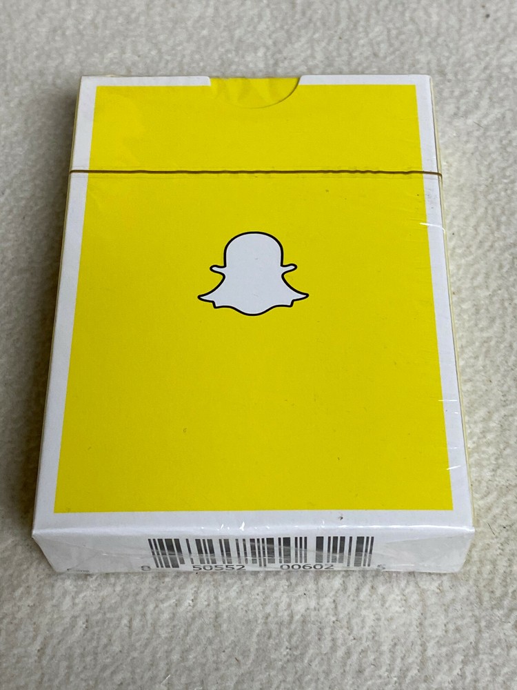 NEW 1-Deck Official Snapchat Playing Cards by Snap