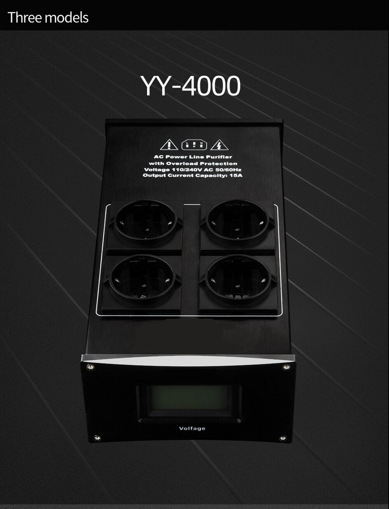 HiFi Power Filter Eu Plug Power Noise Filter Amplifier Power Conditioner Outlets