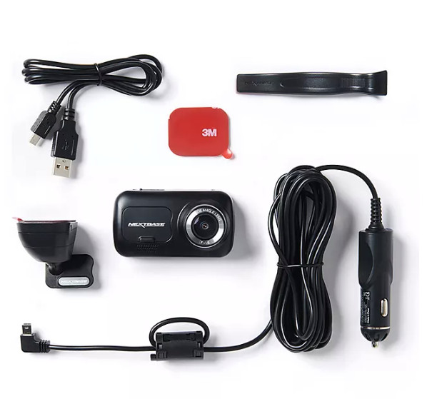 Nextbase 222XR Dash Camera + Rear Cam Bundle, Includes 32GB SD Card