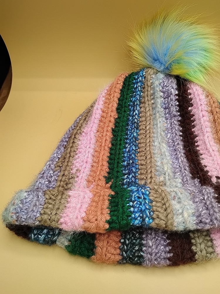 Crocheted Handmade Hat Women's Kids