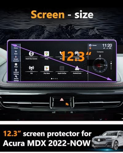 Screen Protector For Acura MDX 2022-2025, Tempered Glass Protective Film For