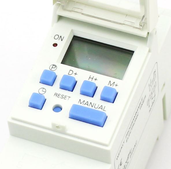 Digital LCD DIN Programmable Weekly Rail Timer AC 110V 16A Time Relay Switch New