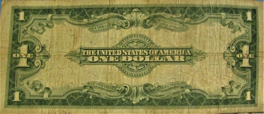1923 $1 ONE DOLLAR “HORSE BLANKET” SILVER CERTIFICATE LARGE SIZE NOTE