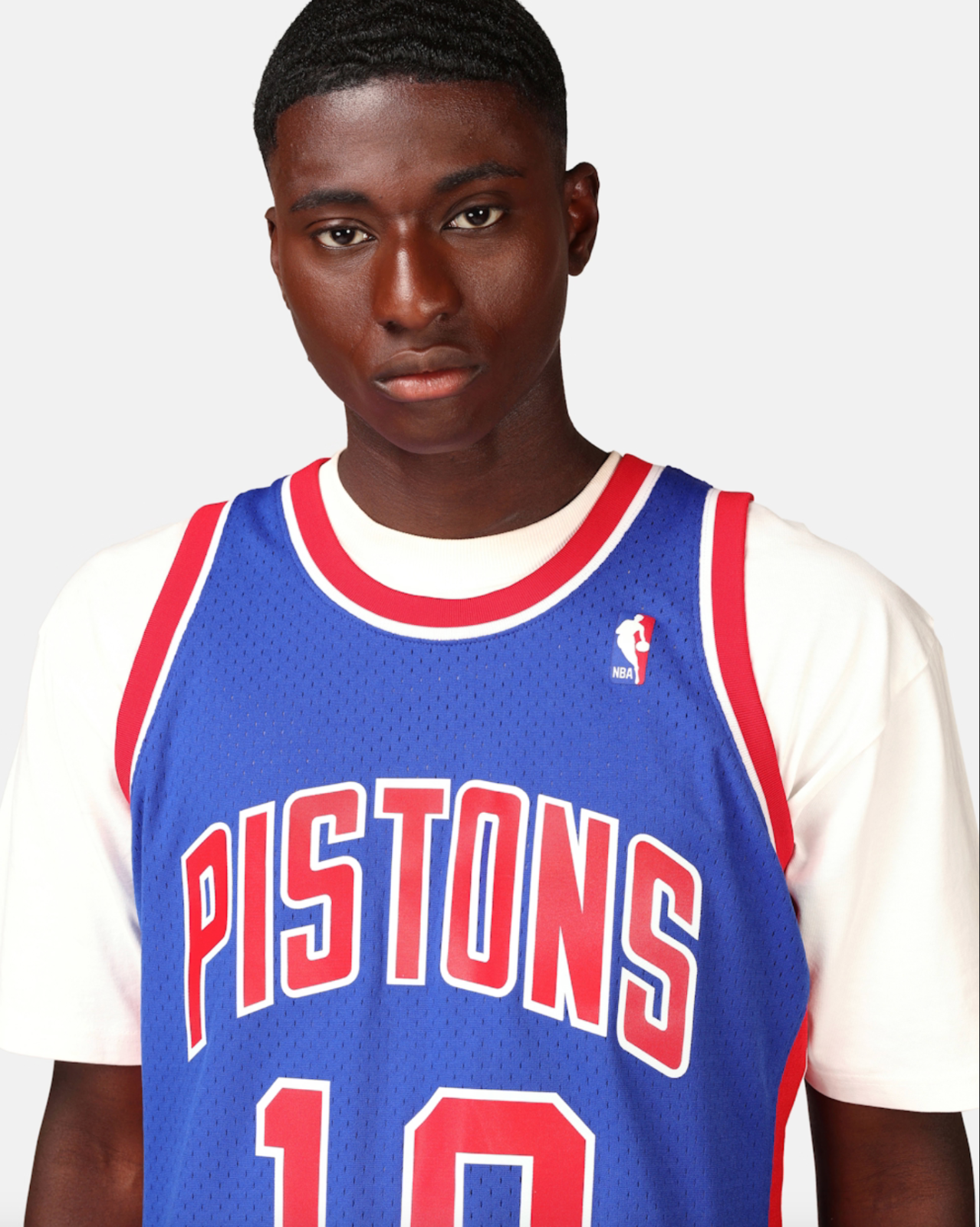 100% Authentic Dennis Rodman Detroit Pistons Road Swingman Jersey Throwback