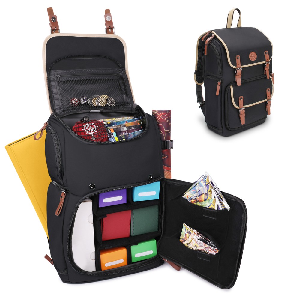 ENHANCE Full-Size Trading Card Storage Box Backpack for Playing Card Case