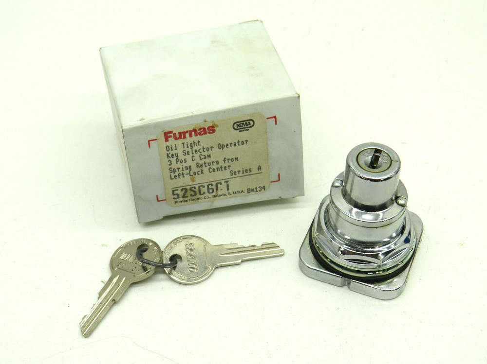 Furnas 52SC6CT Oil-Tight Key Selector Operator Switch 3-Position Series A