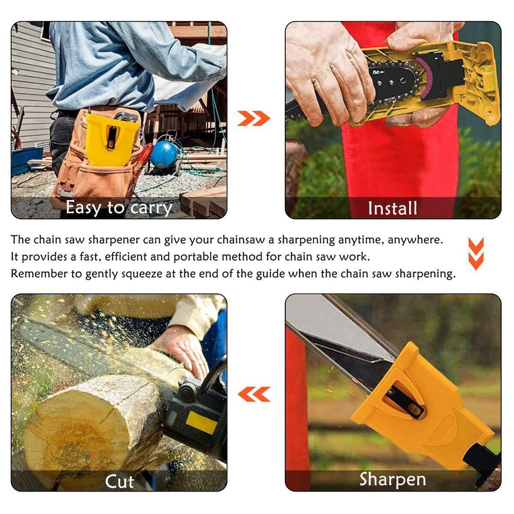 14-20 inch Chainsaw Teeth Sharpener Chain Saw Blade Bar Fast Sharping Stone Tool