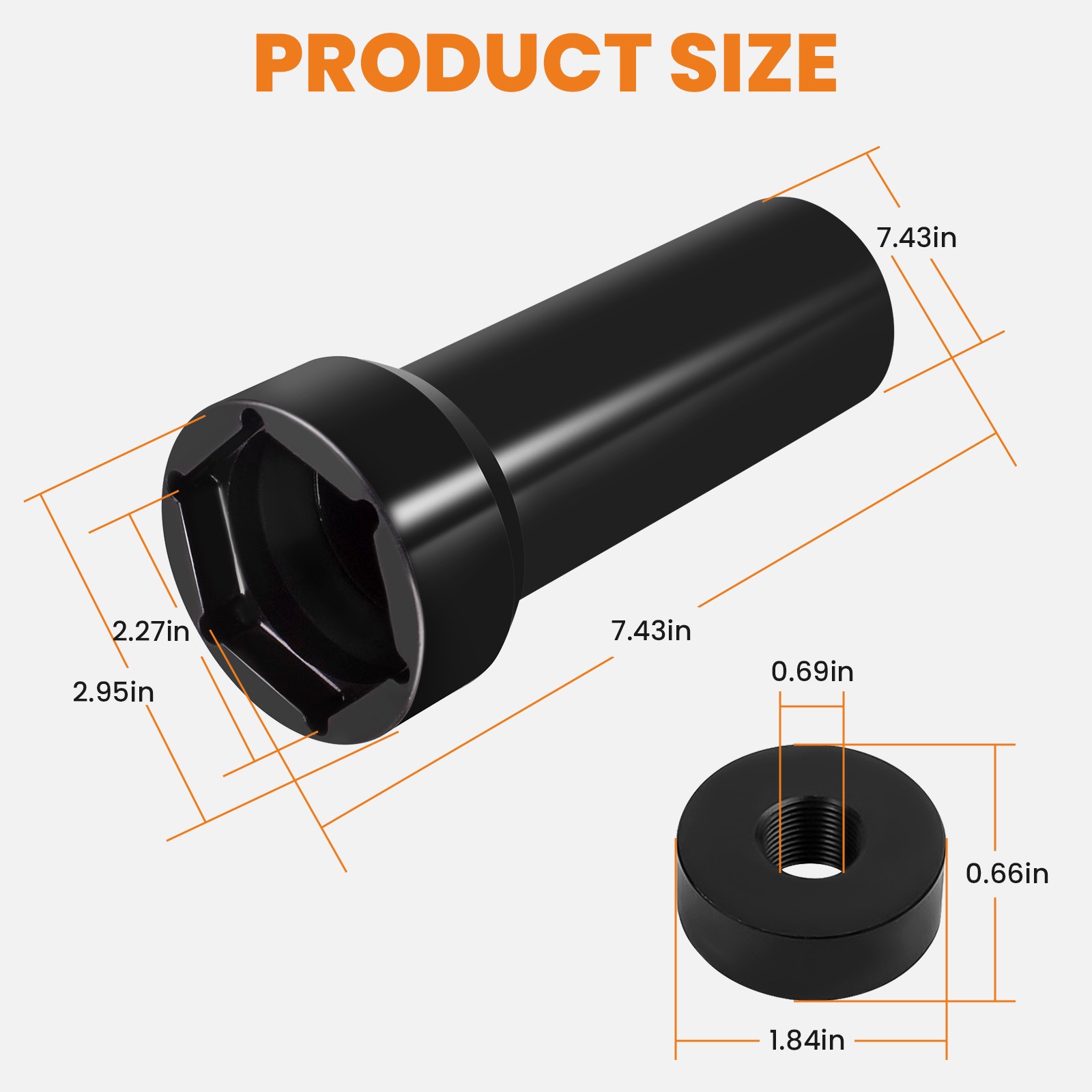 Mainshaft Lock Nut 2 1/4" Sprocket Socket For Harley Davidson Dyna 2006 - now