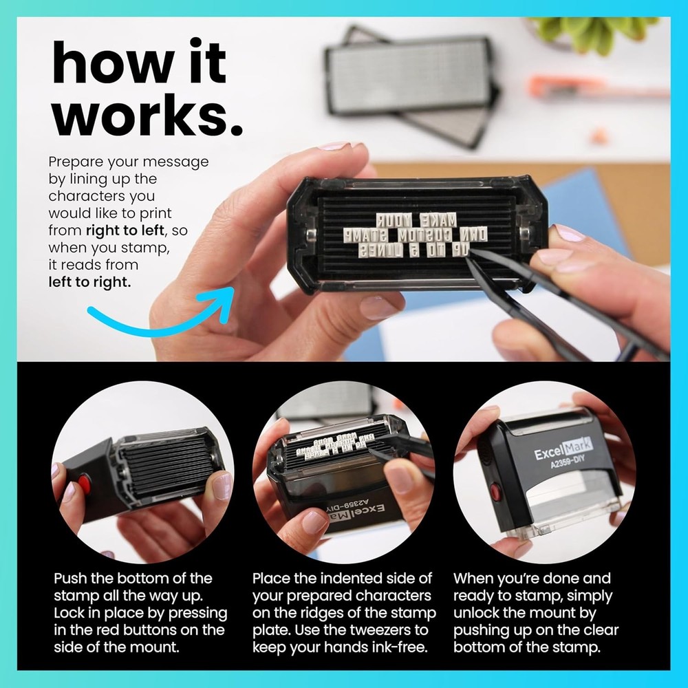Self Inking Custom Rubber Stamp