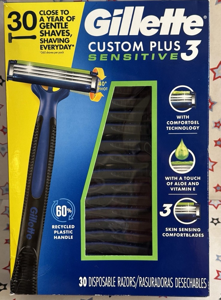 Gillette 30 Count Custom Plus Send