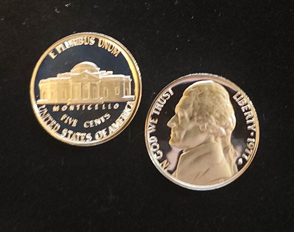 1977-S JEFFERSON NICKEL GEM PROOF  CAMEO
