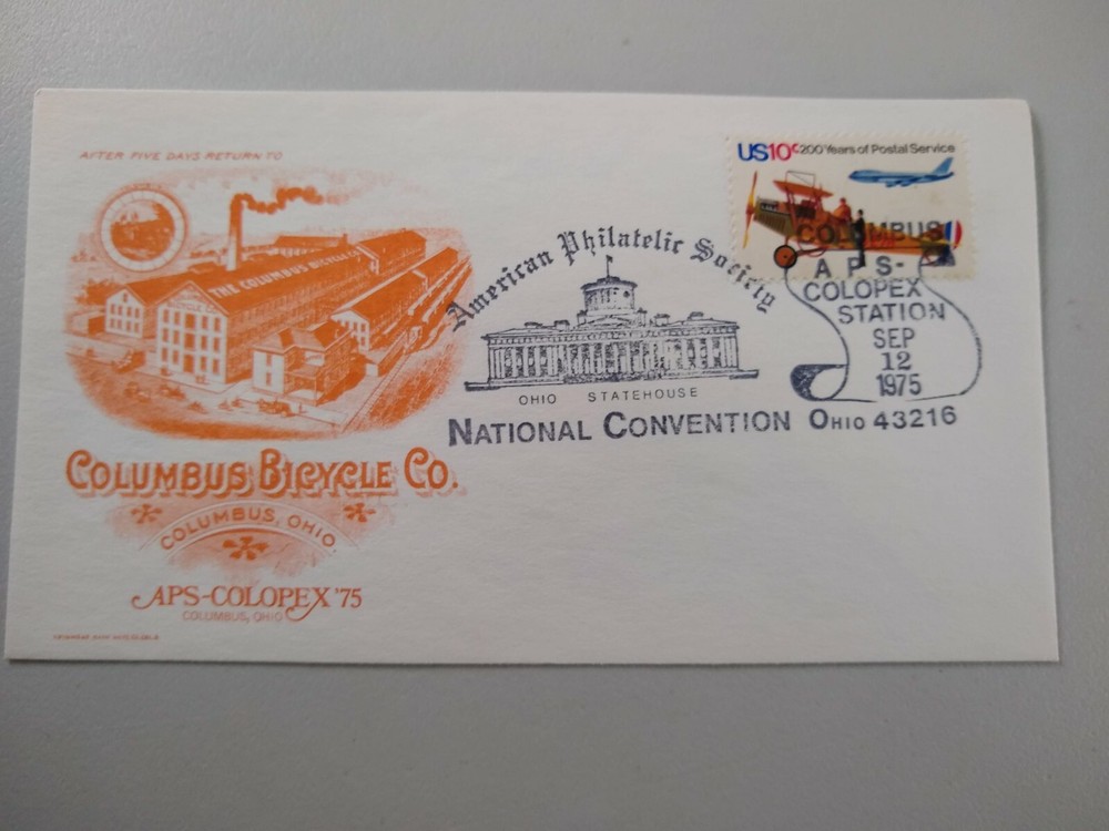Letter Cover - Columbus Bicycle Co. - Columbus, Ohio