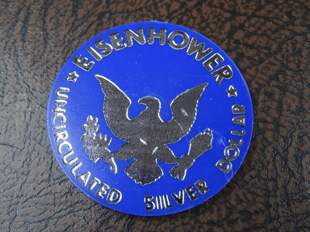 (100) Blue Token from US Mint Eisenhower Silver Dollar Coin Sets Plastic Chip