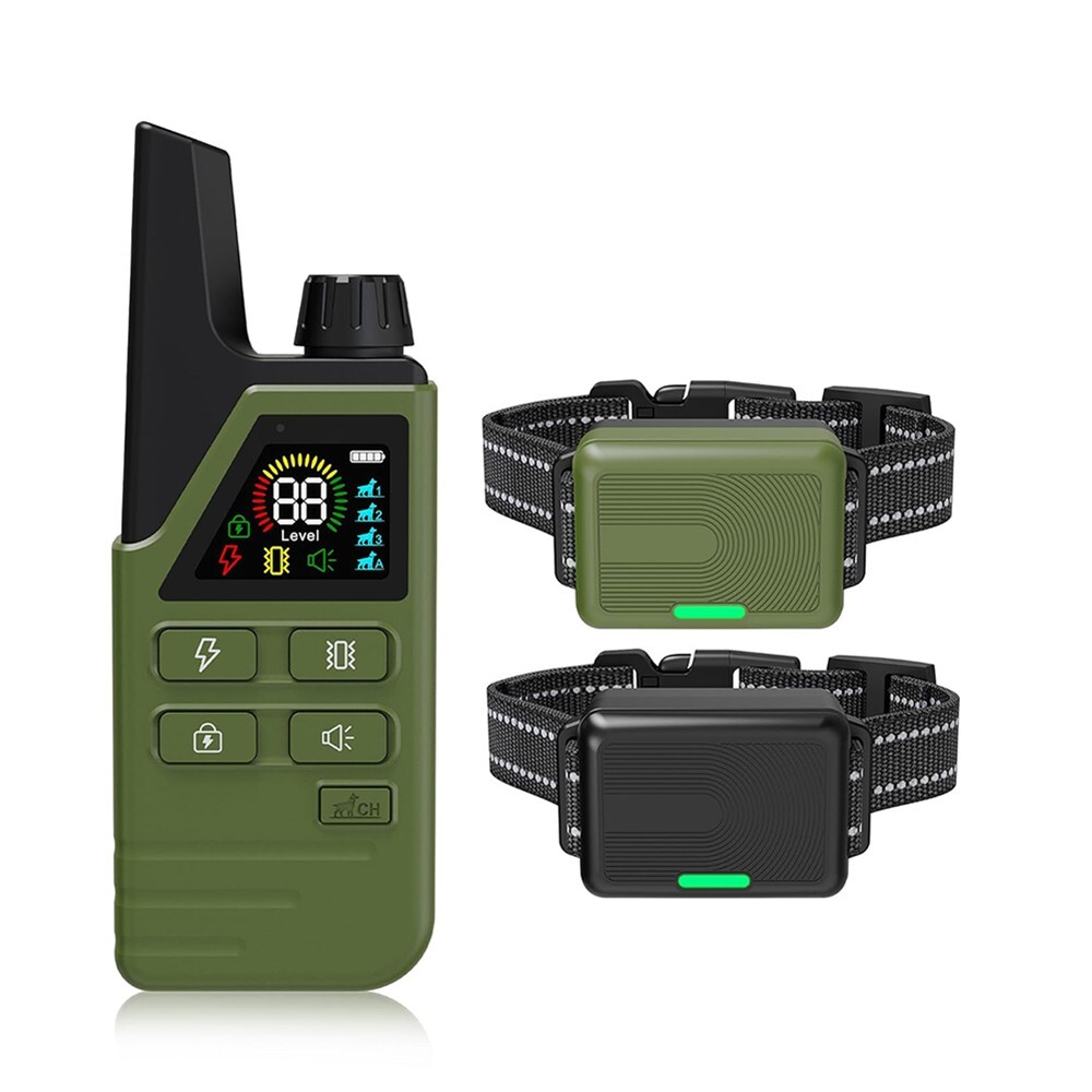 1-2 Dogs Shock Collar 4500FT Dog Training Collar Remote Waterproof Rechargeable