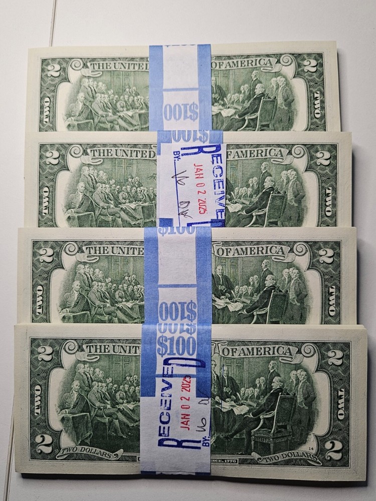 Uncirculated Two Dollar Bill $2 Note 2017 UNCIRCULATED!!!