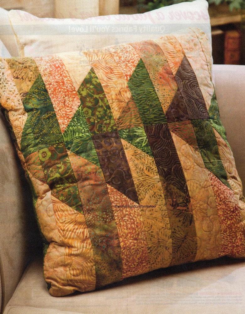 Strip Pieced Pillow Quilt Pattern Pieced CK